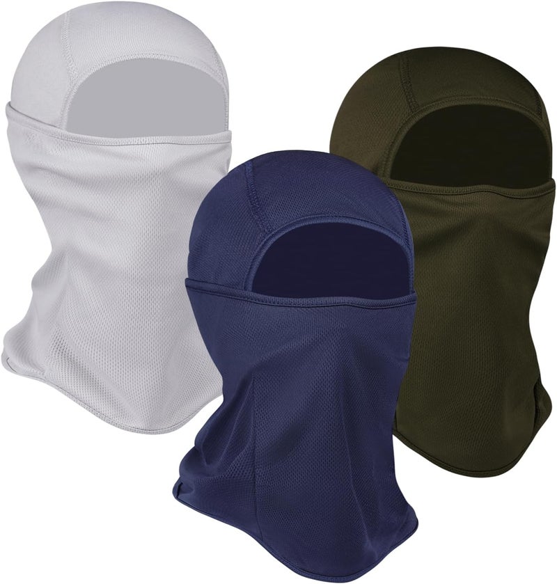 Sclzoed 3 Pieces Balaclava Ski Mask -Winter Full Face Mask for Men Women Windproof Weather Outdoors Cover for Men Women Boys Girls - Image 1